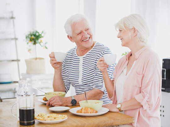Bild: Senioren, gesunde Ernährung