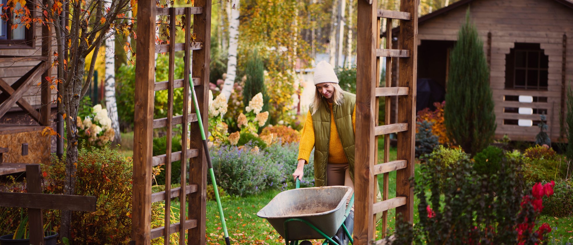 Gartenarbeit im Herbst