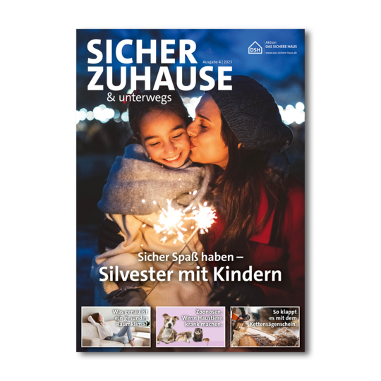 Cover "Sicher zuhause & unterwegs" Ausgabe 4/23