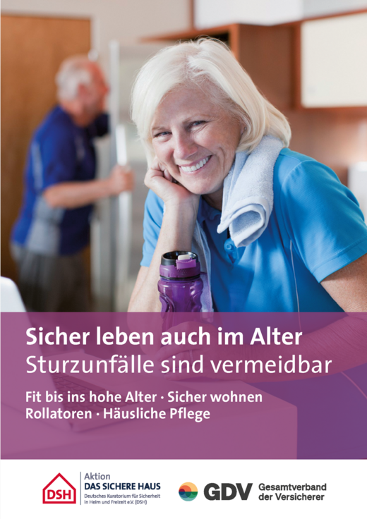 Cover Broschüre "Sicher leben auch im Alter"