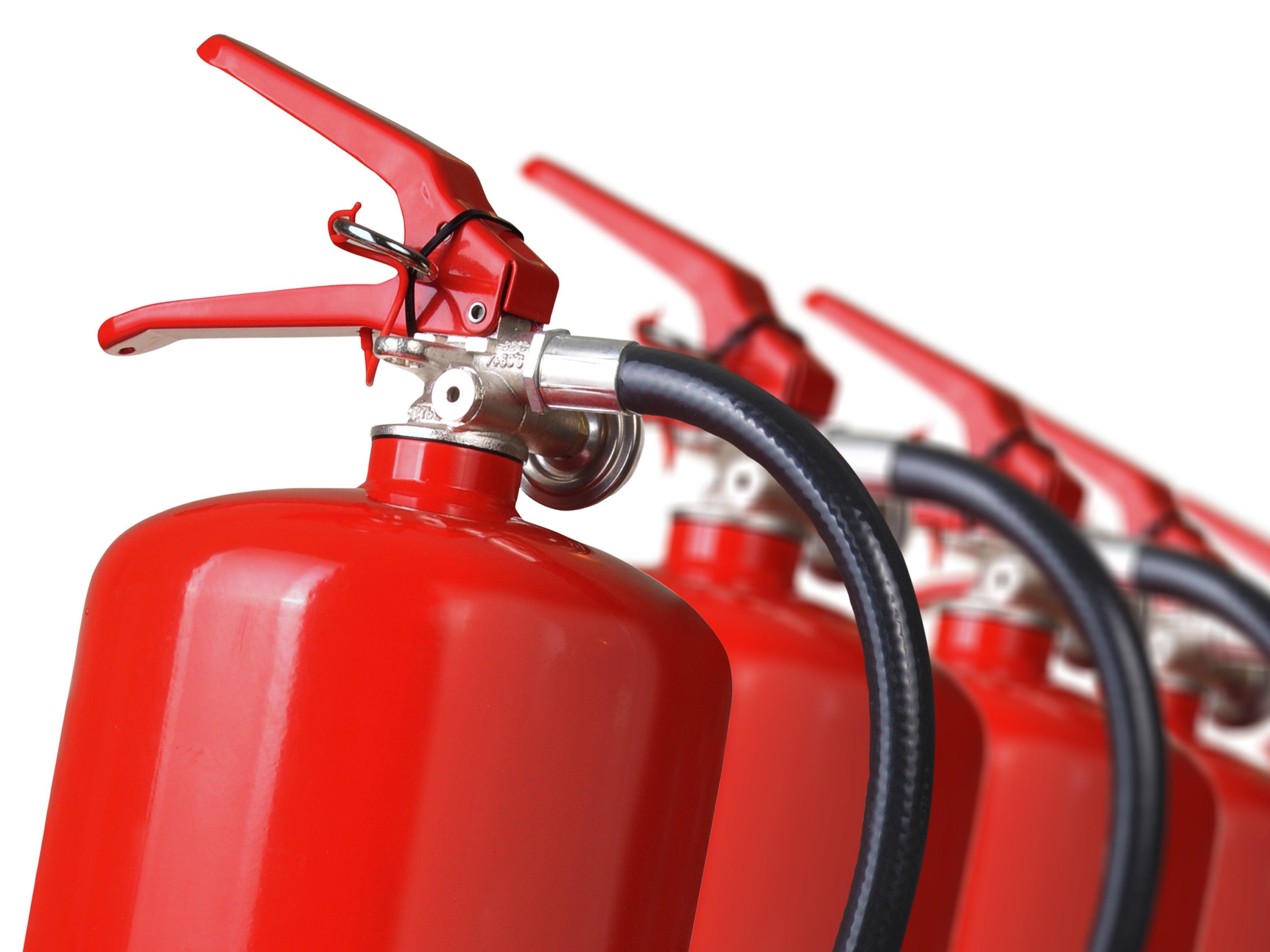 Feuerlöscher in Rot