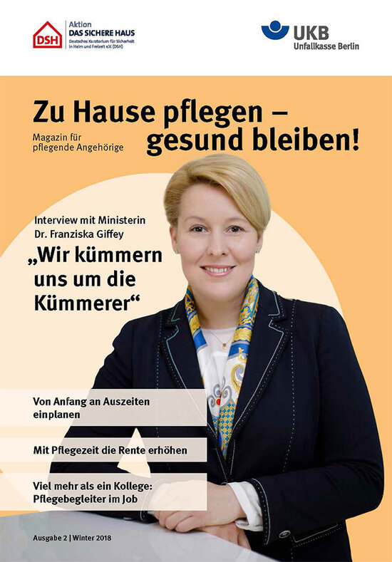 Cover: Pflege-Magazin Winter 2018/2019