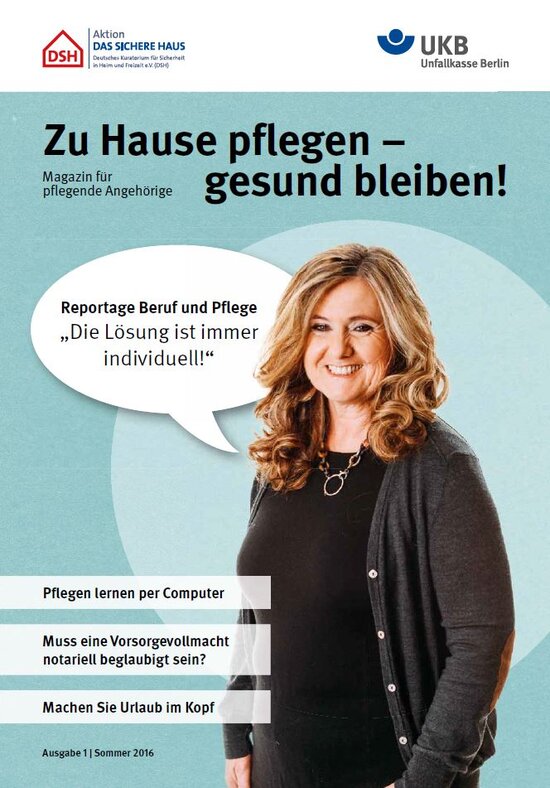 Cover: Pflege-Magazin Sommer 2016